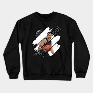 Steph Curry en State Stripes Crewneck Sweatshirt